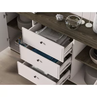 Kombinovaná komoda ARLENA - dub / kašmír