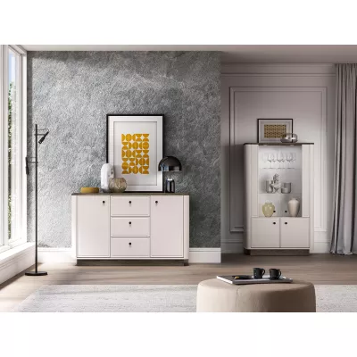 Široká komoda ARLENA - dub / kašmír