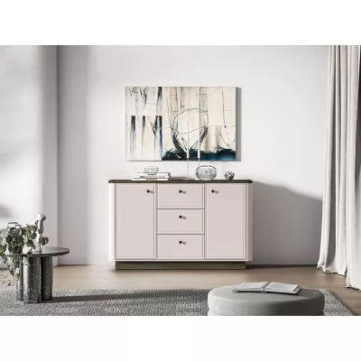 Široká komoda ARLENA - dub / kašmír