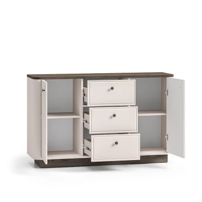 Široká komoda ARLENA - dub / kašmír