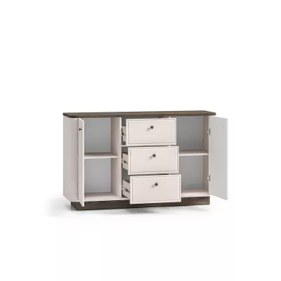 Široká komoda ARLENA - dub / kašmír