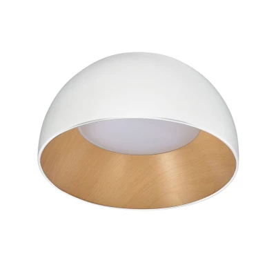 LED stropní kulaté svítidlo LIGURIA - 18W, 4000K (denní bílá), 35cm, hnědé / bílé