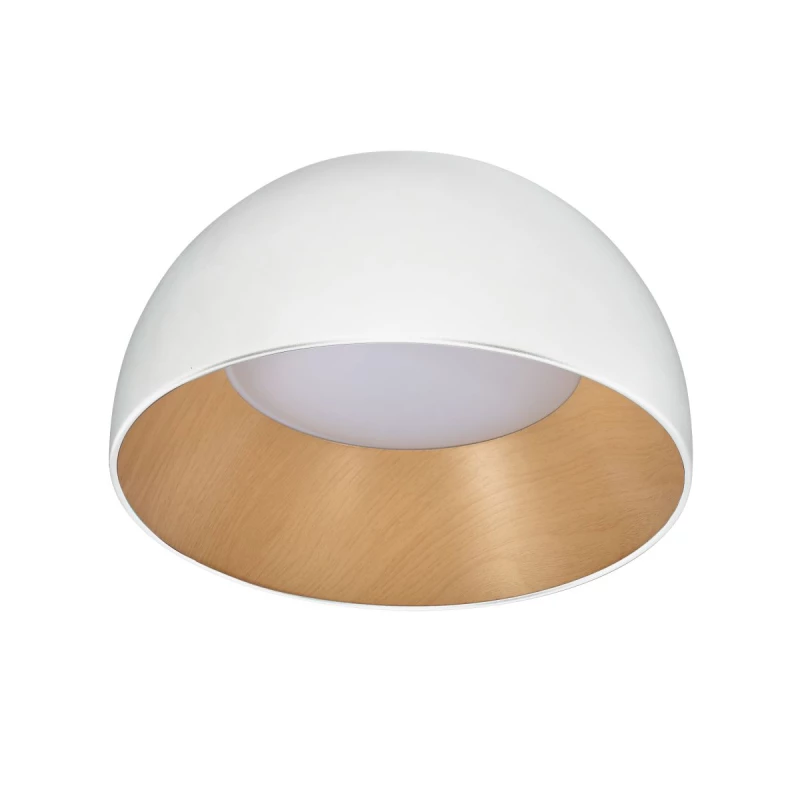 LED stropní kulaté svítidlo LIGURIA - 18W, 4000K (denní bílá), 35cm, hnědé / bílé