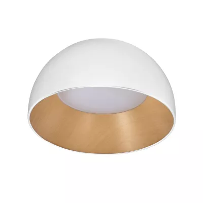LED stropní kulaté svítidlo LIGURIA - 18W, 4000K (denní bílá), 35cm, hnědé / bílé