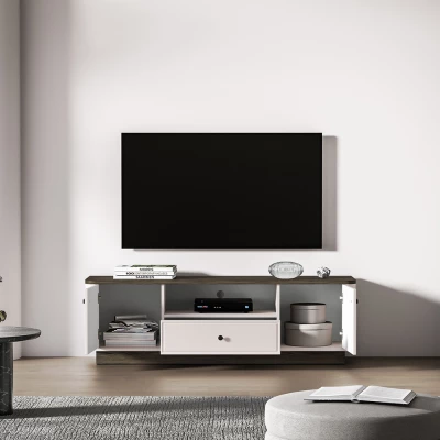 Televizní stolek ARLENA - dub / kašmír