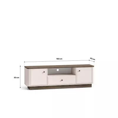 Televizní stolek ARLENA - dub / kašmír