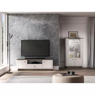 Televizní stolek ARLENA - dub / kašmír