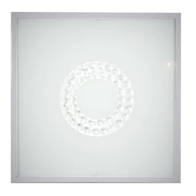 LED nástěnné / stropní světlo LUX - 16W, 4000K (denní bílá), 29x29cm, hranaté, stříbrné