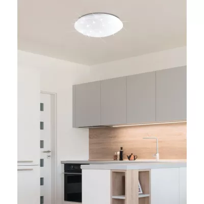 Stropní LED světlo s efektem noční oblohy MAGNUS - 36W, 4000K (denní bílá), 49cm, bílé