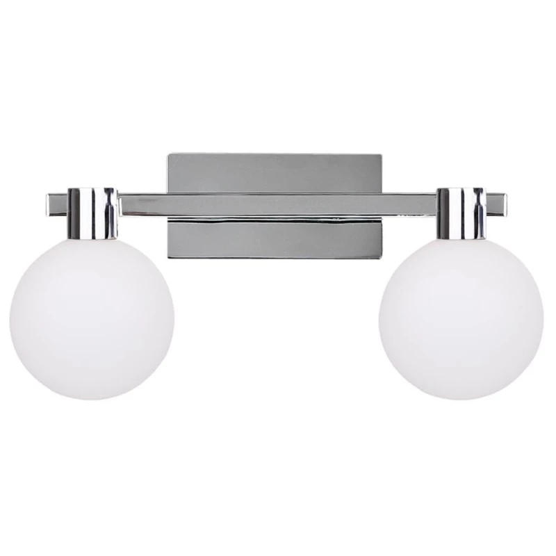 Moderní nástěnné svítidlo MALDUS - 2xG9, 40W, chromované / bílé