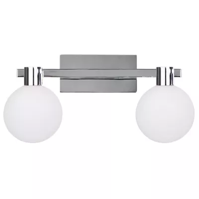 Moderní nástěnné svítidlo MALDUS - 2xG9, 40W, chromované / bílé