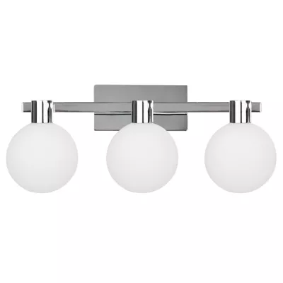 Moderní nástěnné svítidlo MALDUS - 3xG9, 40W, chromované / bílé