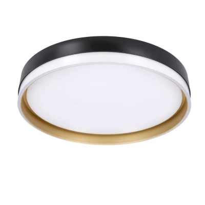 LED stropní přisazené světlo MANHATTAN - 24W, 4000K (denní bílá), černé / zlaté