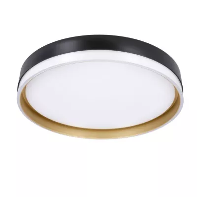 LED stropní přisazené světlo MANHATTAN - 24W, 4000K (denní bílá), černé / zlaté