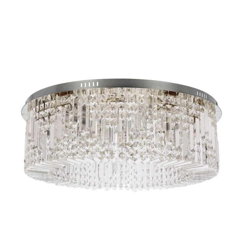 Stropní moderní osvětlení MARANGA - 10xE14, 10W, chromované / čiré