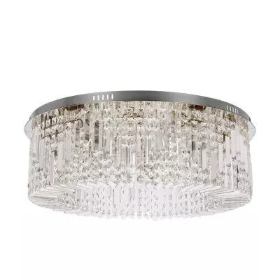 Stropní moderní osvětlení MARANGA - 10xE14, 10W, chromované / čiré