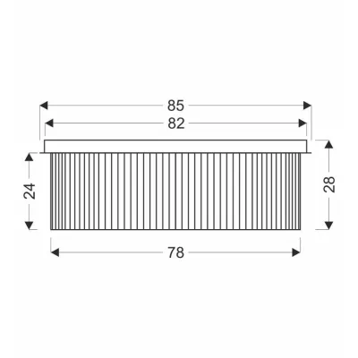 Stropní moderní osvětlení MARANGA - 10xE14, 10W, chromované / čiré