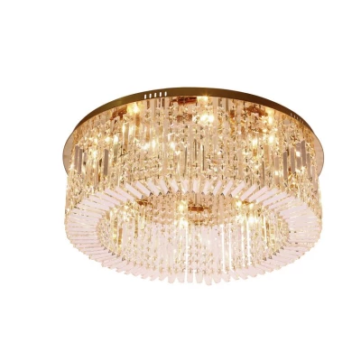 Stropní moderní osvětlení MARANGA - 10xE14, 10W, zlaté / čiré