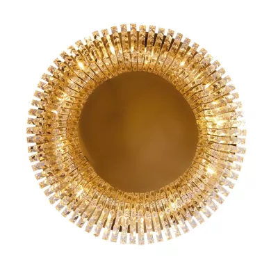 Stropní moderní osvětlení MARANGA - 10xE14, 10W, zlaté / čiré