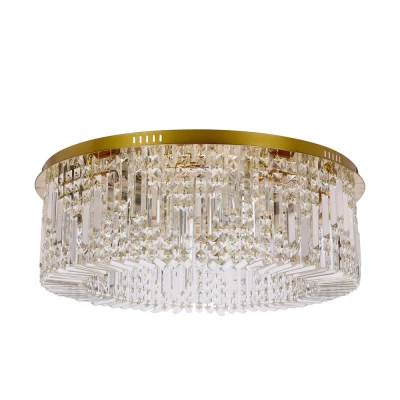 Stropní moderní osvětlení MARANGA - 10xE14, 10W, zlaté / čiré