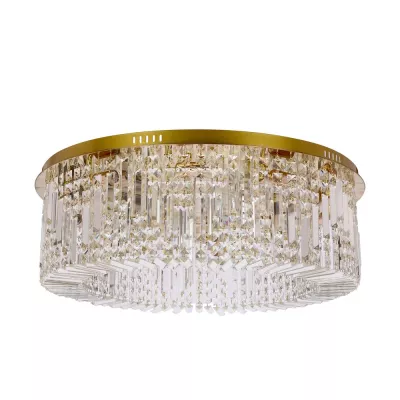 Stropní moderní osvětlení MARANGA - 10xE14, 10W, zlaté / čiré