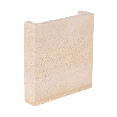 Dřevěné LED nástěnné osvětlení MARC - 6W, 4000K (denní bílá), čtvercové, hnědé