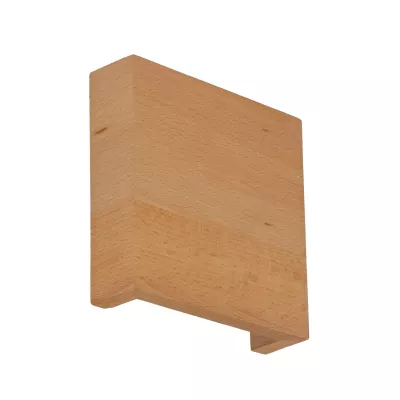 Dřevěné LED nástěnné osvětlení MARC - 6W, 4000K (denní bílá), čtvercové, hnědé