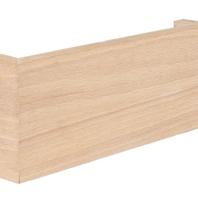 Dřevěné LED nástěnné osvětlení MARC - 8W, 4000K (denní bílá), obdélníkové, hnědé