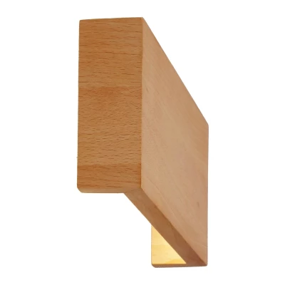 Dřevěné LED nástěnné osvětlení MARC - 8W, 4000K (denní bílá), obdélníkové, hnědé