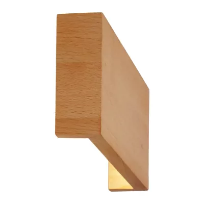 Dřevěné LED nástěnné osvětlení MARC - 8W, 4000K (denní bílá), obdélníkové, hnědé
