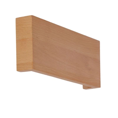 Dřevěné LED nástěnné osvětlení MARC - 8W, 4000K (denní bílá), obdélníkové, hnědé