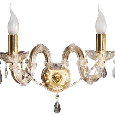 Nástěnné svítidlo MARIA TERESA - 2xE14, 40W, zlaté