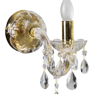 Nástěnné osvětlení MARIA TERESA - 1xE14, 40W, zlaté