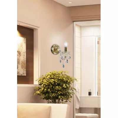 Nástěnné osvětlení MARIA TERESA - 1xE14, 40W, zlaté