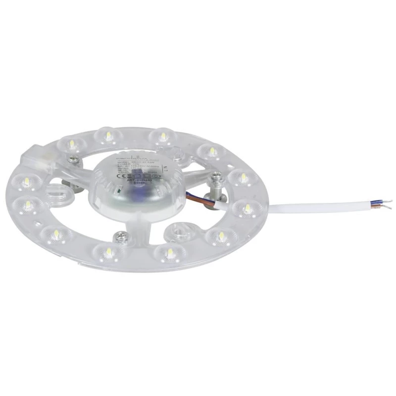 LED modul MERC - 12W, 6500K (studená bílá), 13cm, kulatý