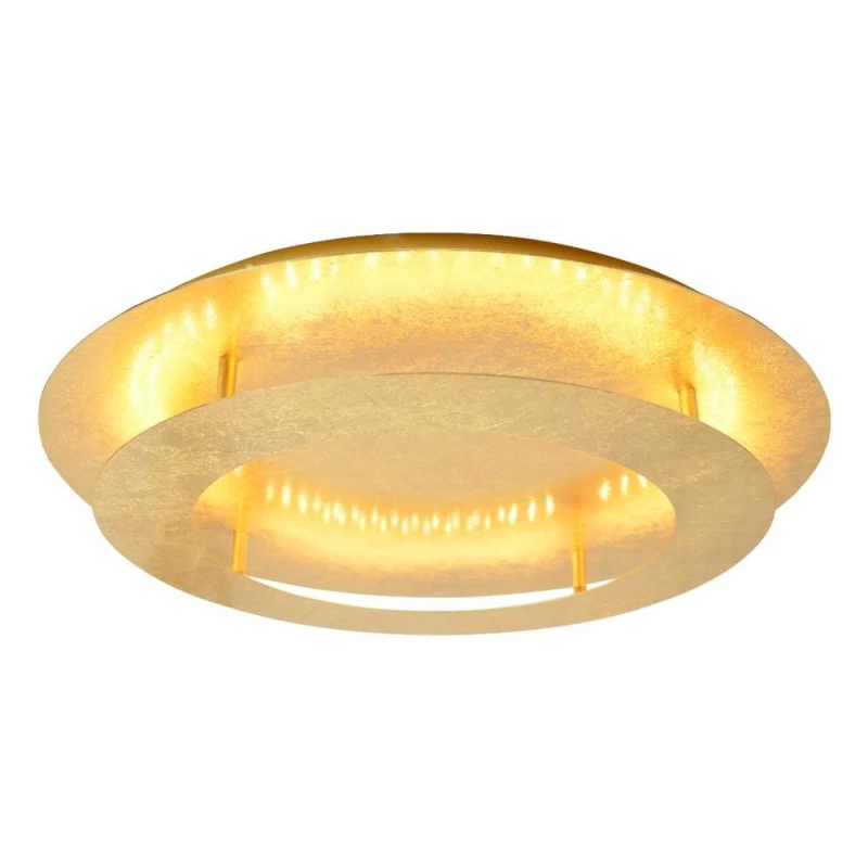 Moderní stropní LED osvětlení MERLE - 18W, 3000K (teplá bílá), 40cm, kulaté, zlaté