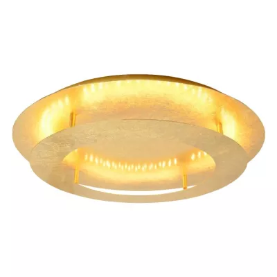 Moderní stropní LED osvětlení MERLE - 18W, 3000K (teplá bílá), 40cm, kulaté, zlaté
