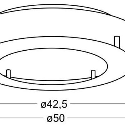 Moderní stropní LED osvětlení MERLE - 24W, 3000K (teplá bílá), 50cm, kulaté, bílé