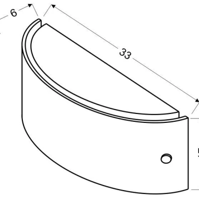 LED moderní nástěnné osvětlení MISTERY - 12W, 6200K (studená bílá), čiré
