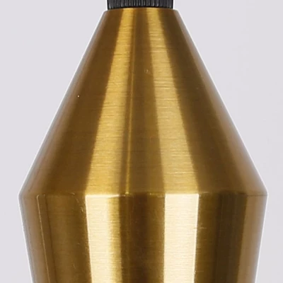 Lankový závěs MOLAN - 1xE27, 60W, černý / zlatý