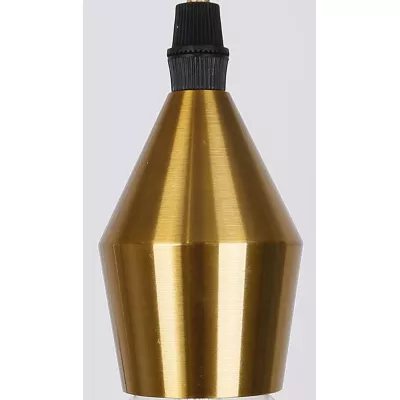 Lankový závěs MOLAN - 1xE27, 60W, černý / zlatý