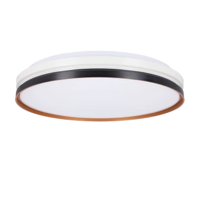 Přisazené LED stropní svítidlo MONTANA - 24W, 4000K (denní bílá), černé / zlaté / bílé