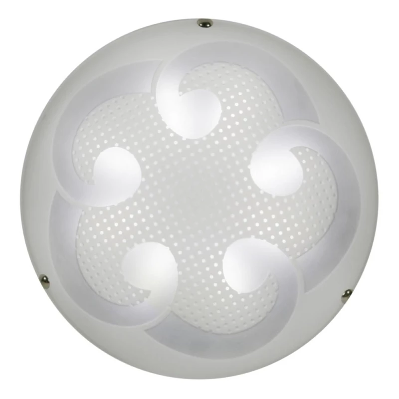 LED stropní přisazené světlo MONTI - 10W, 4000K (denní bílá), 30cm, kulaté, chromované / bílé