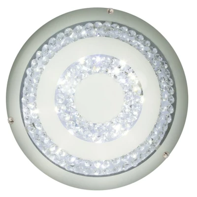 LED stropní přisazené osvětlení MONZA - 16W, 6500K (studená bílá), 40cm, kulaté, bílé