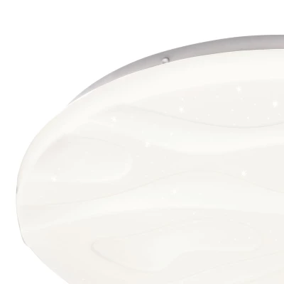 LED stropnice s efektem hvězdné oblohy NEVADA - 24W, 4000K (denní bílá), 38,5cm, kulaté, bílé