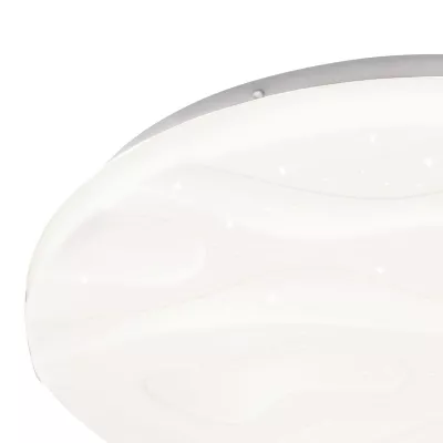 LED stropnice s efektem hvězdné oblohy NEVADA - 24W, 4000K (denní bílá), 38,5cm, kulaté, bílé