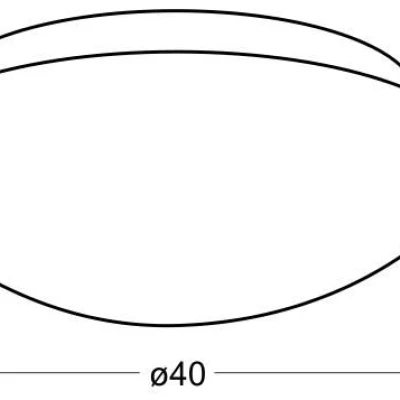 Stropní přisazené osvětlení NINA - 2xE27, 60W, 40cm, bílé