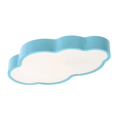 Dětské stropní LED světlo NUVOLA - 18W, 3000-6000K (teplá-studená bílá), modré / bílé