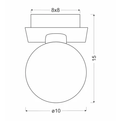 Moderní stropní osvětlení ODEN - 1xG9, 40W, chromované / bílé