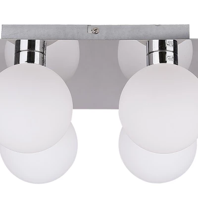 Moderní stropní osvětlení ODEN - 4xG9, 40W, chromované / bílé